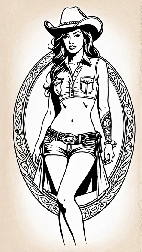 cowgirl tattoo