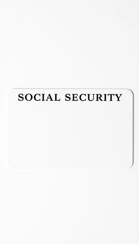 blank ssn card