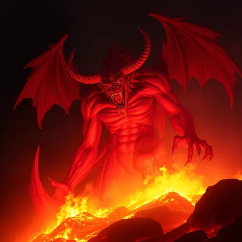 giant red demon