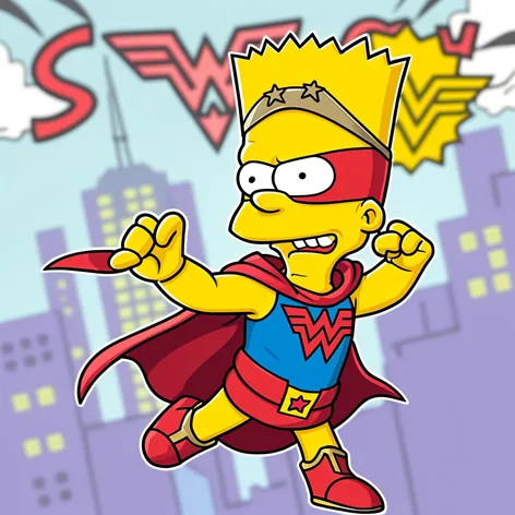 Bart simpson in wonderwoman