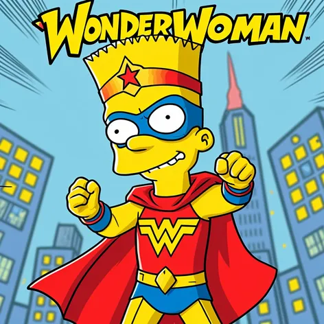 Bart simpson in wonderwoman