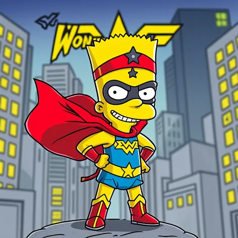 Bart simpson in wonderwoman