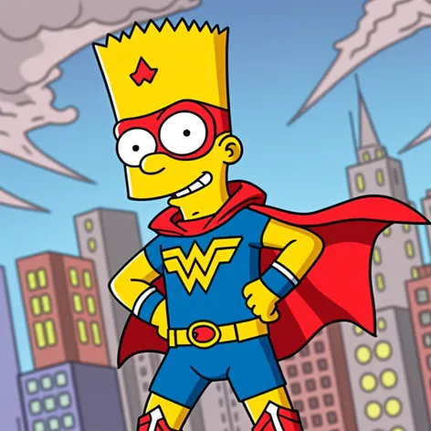 Bart simpson in wonderwoman