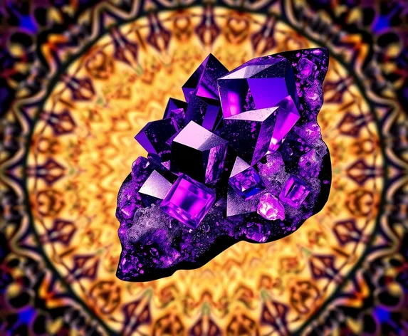 purple color crystal