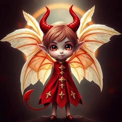 cute devilish angel costume