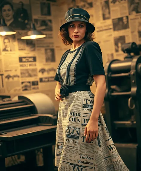 newspaper dress