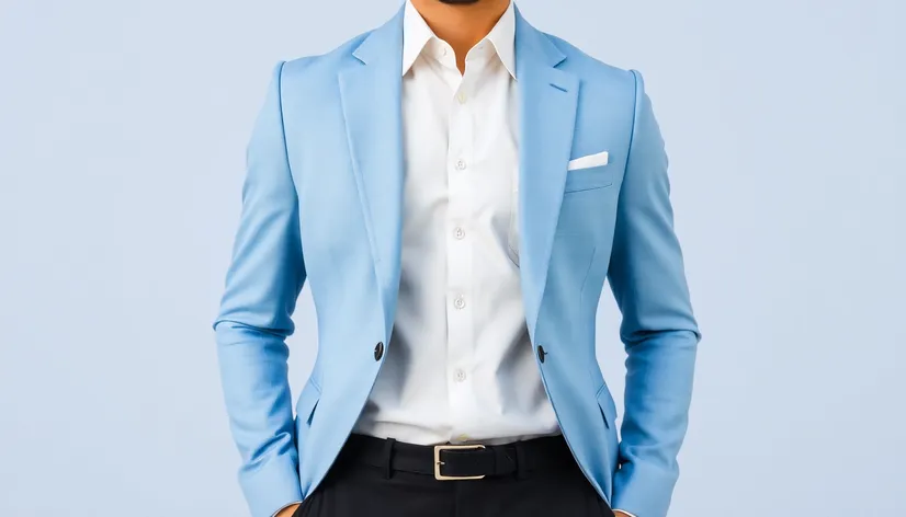 light blue colour blazer