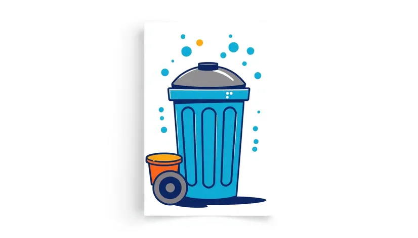 trash can cleaning flyer