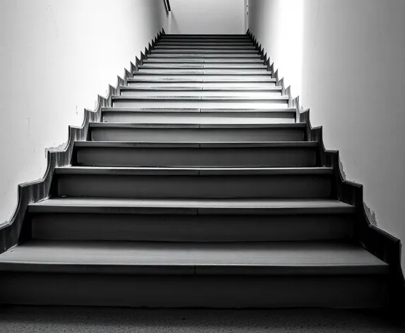 black and white stairs