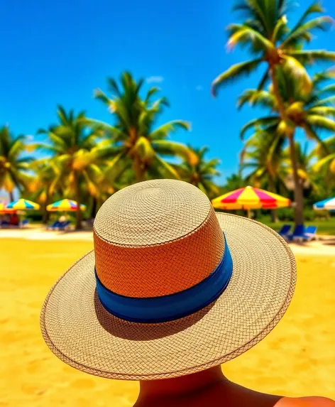 big beach hat