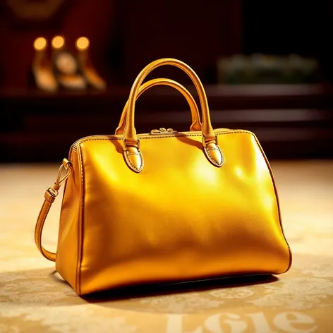 gold handbag