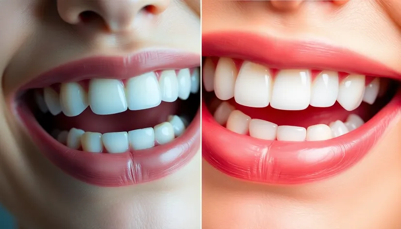 teeth bleaching before after