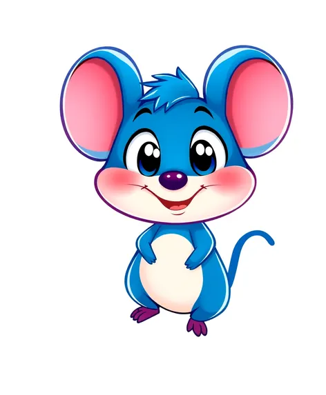 blue cartoon mouse