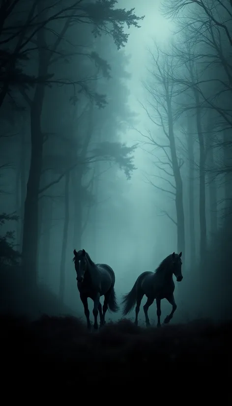 black horses