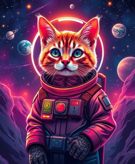 cat in a space