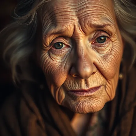 old beautiful woman