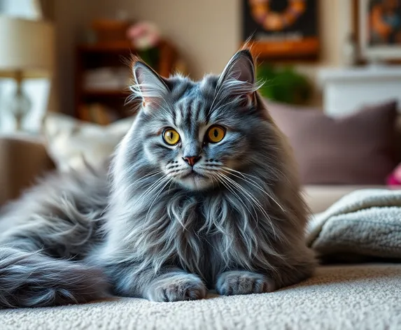 blue maine coon cat