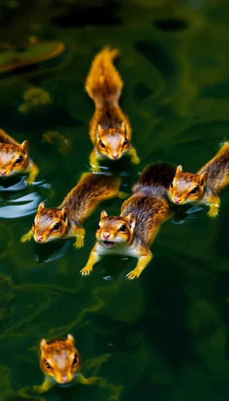 can squirrels swim