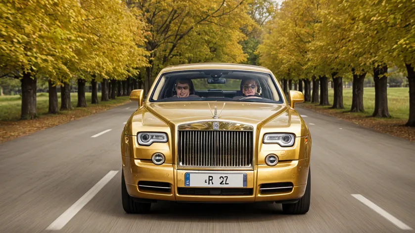 gold rolls royce