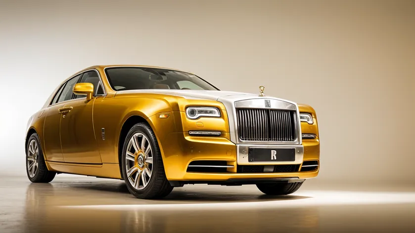 gold rolls royce