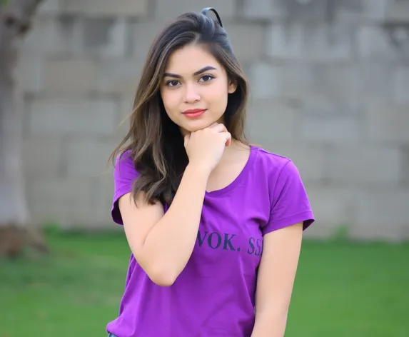 purple colour t shirt