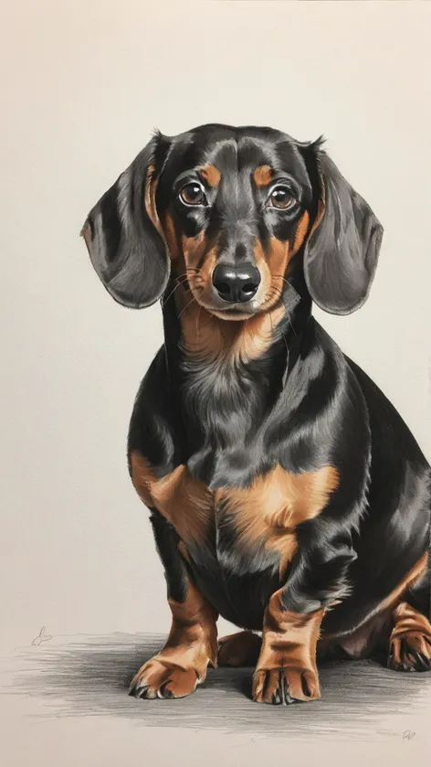 dachshund drawing