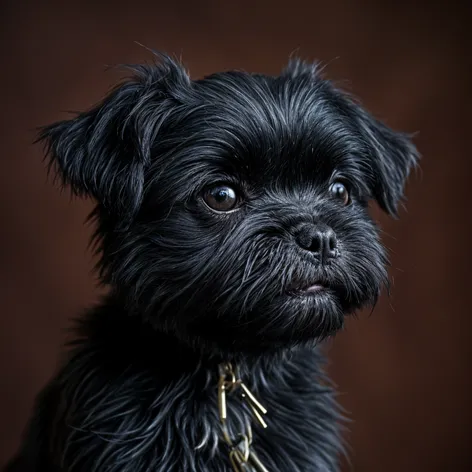 young black shih tzu