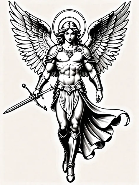 archangel michael tattoo