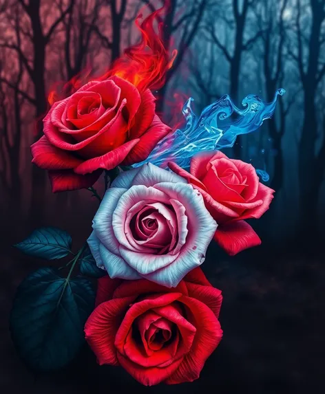 fire and ice roses