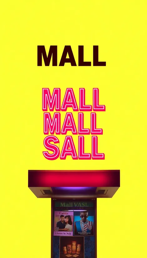 mall advertisement poster lime