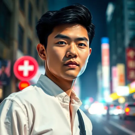 asian young man