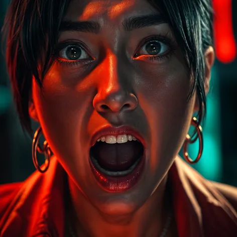 Ada Wong open Mouth