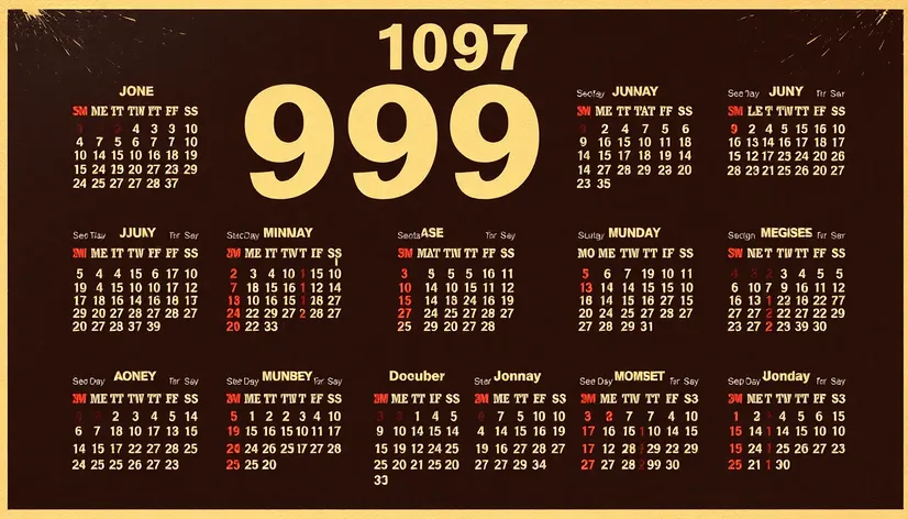 1997 calendar