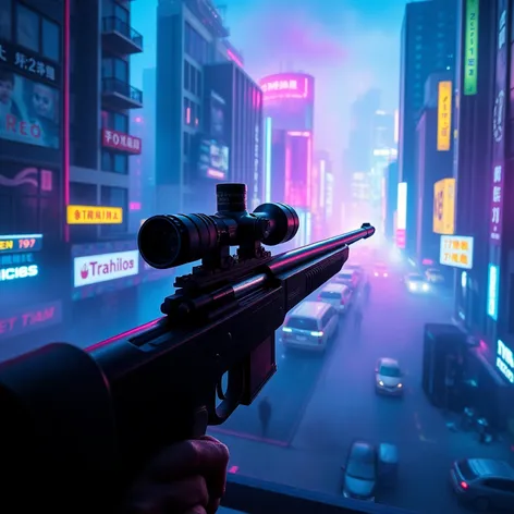 cyberpunk sniper