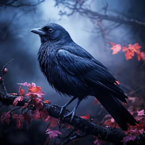 mysterious black bird
