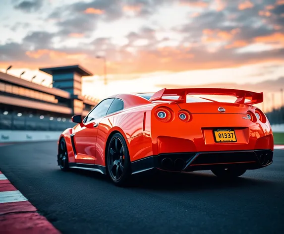 orange nissan gtr