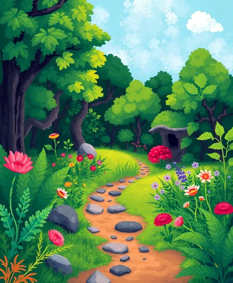 nature pixel art