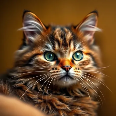 cat with curly hair