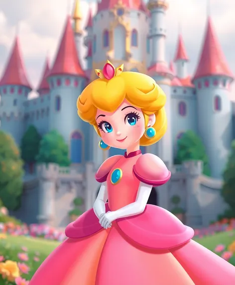 cartoon princess peach