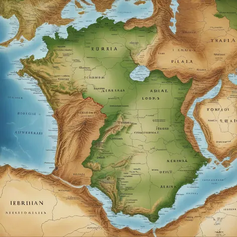 iberian peninsula map