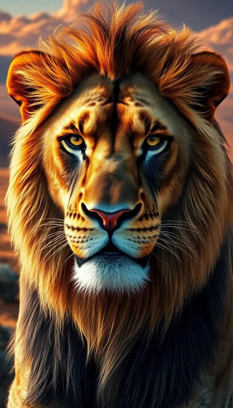 face of lion