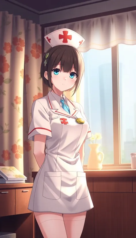 anime nurse office curtains