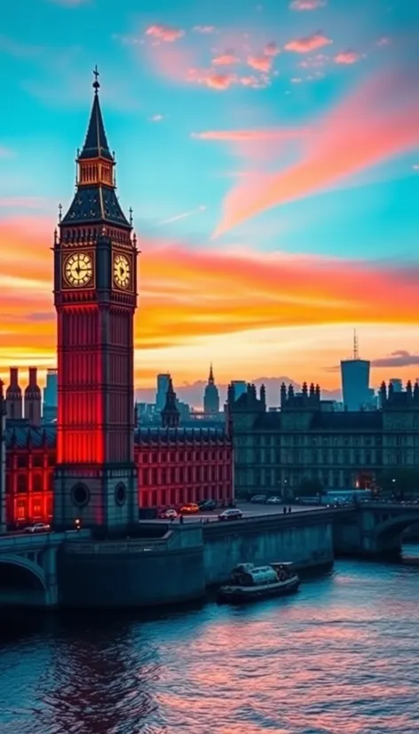 sunset london