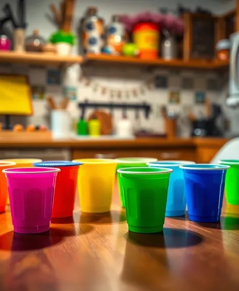 small plastic cups