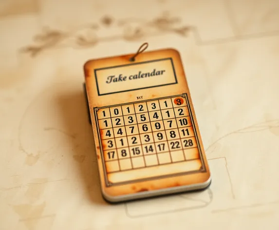 pocket calendar