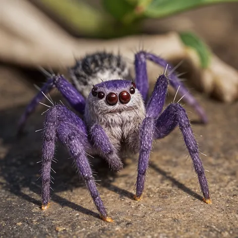 Angry spider with carrot