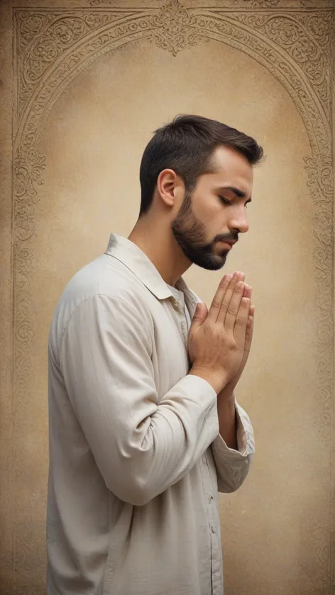 man praying