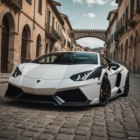 white lamborghini