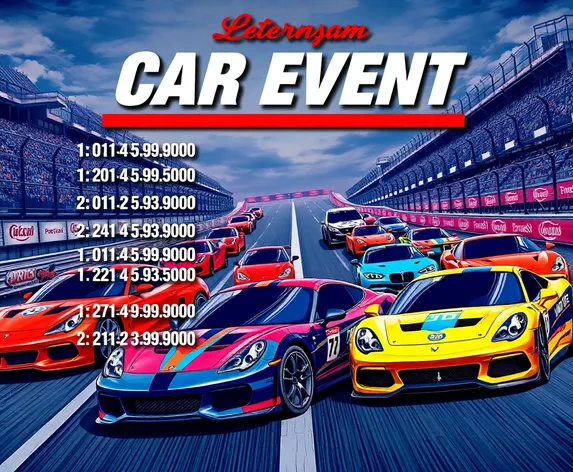 car event list graphic