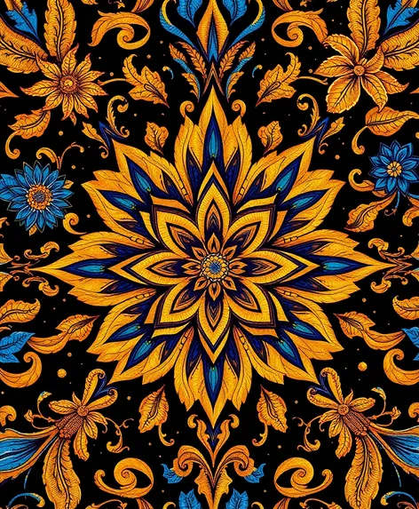 indian floral pattern